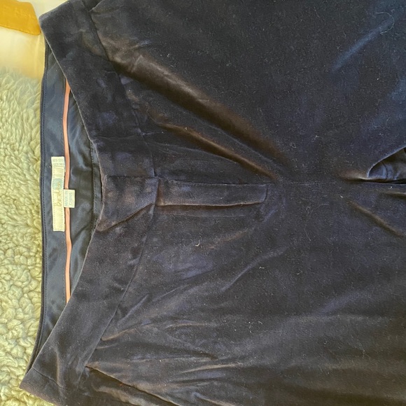 Boden navy velvet pants - Picture 2 of 3